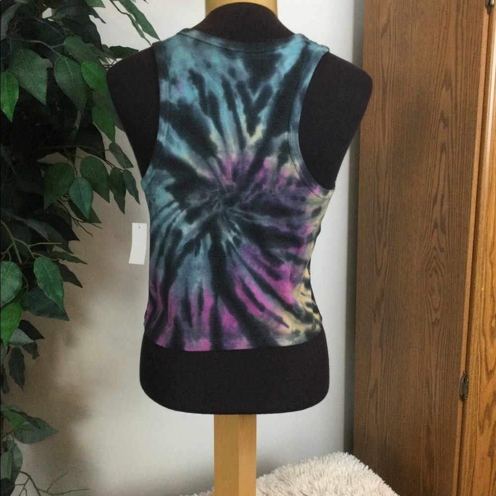 SO XL racerback crop tank top multi  tye die - Picture 6 of 12